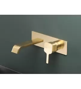    Ritmonio Taormina Bateria umywalkowa ścienna podtynkowa brushed champagne PR35AZ102CHX