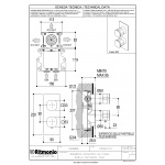 Ritmonio Taormina Bateria wannowo-natryskowa termostatyczna podtynkowa chrom PR35HG101CRL