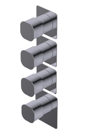Ritmonio Taormina Bateria wannowo-prysznicowa termostatyczna podtynkowa chrom PR35HG201CRL