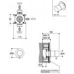Ritmonio Zawór podtynkowy chrom E0BA0222ESPCRL