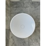 Round Umywalka stawiana na blat ∅40 cm biały mat z korkiem klik klak GD1156TMW WYPRZEDAŻ EKSPOZYCJI!!