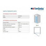 SanSwiss Escura Drzwi jednoczęściowe 100 cm Prawe profile chrom ES1CD1005007 Tylko 1 sztuka w takiej cenie!