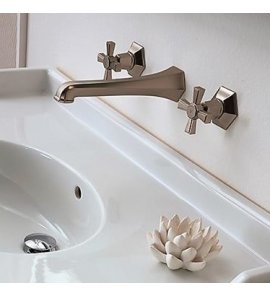   Sbordoni Deco Prestige Bateria umywalkowa 3-otworowa ścienna nikiel DP142pNI