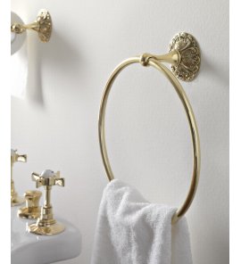 Sbordoni Flora Wieszak na ręcznik ∅23 cm Natural Brass FL106ON