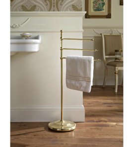 Sbordoni Flora Stojak na ręczniki wolnostojący 96 cm Natural Brass FL127ON
