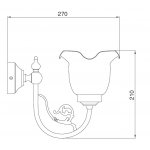 Sbordoni Lilia Lampa łazienkowa ścienna Natural Brass LI130ON