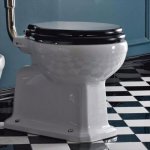 Sbordoni Neoclassica Miska WC stojąca z odpływem podłogowym 36,5x51x40 cm biały 5107