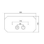 Sbordoni Przycisk spłukujący brąz polerowany SB071BR