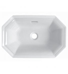 Sbordoni Umywalka wpuszczana w blat 54x36x18 cm biały 5055A