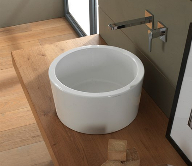 Scarabeo Bucket Umywalka Ø42 biały 8807