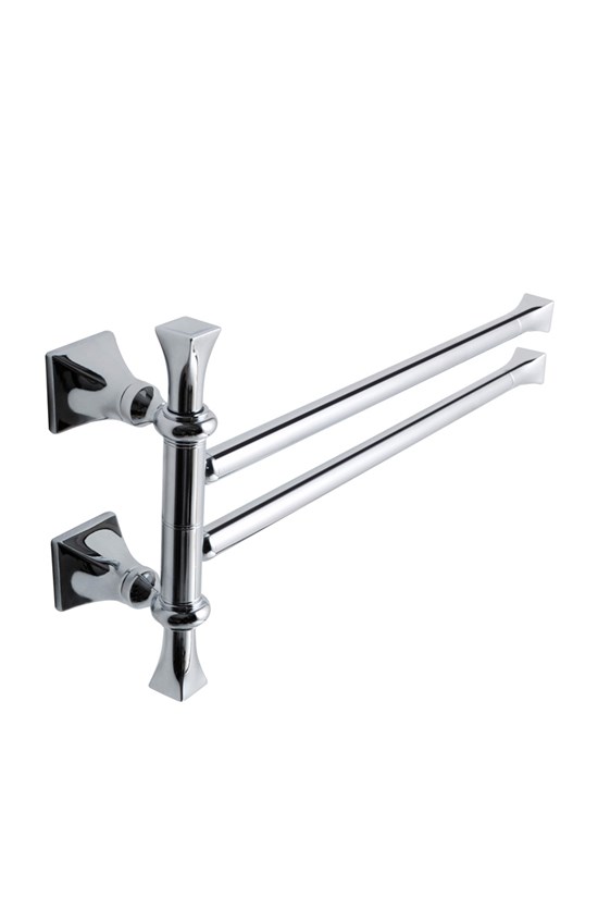 Scarabeo Butterfly podwójny uchwyt na ręcznik Chrom 4016
