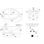 Scarabeo Moai Bidet 55x41 biały 8605