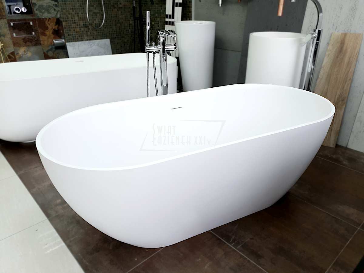 Galatea Design Arrezo Wanna wolnostojąca 160x75 biały mat GWARR160.GMB.WH