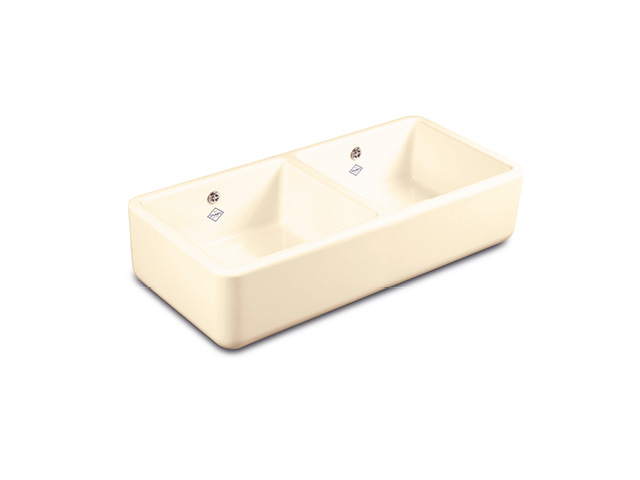 Shaws Double Bowl 800 Zlew dwukomorowy 79,5x46,5 biszkoptowy SCLD800PN