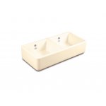 Shaws Double Bowl 800 Zlew dwukomorowy 79,5x46,5 biszkoptowy SCLD800PN