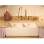Shaws Double Bowl 800 Zlew dwukomorowy 79,5x46,5 biszkoptowy SCLD800PN