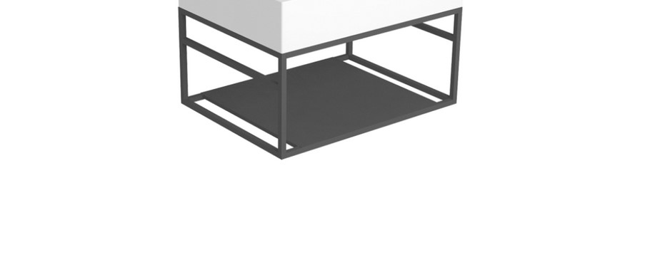 Simas Agile Stelaż wiszący pod umywalkę AG61 60x45,5x28 cm nero matt AGSS61