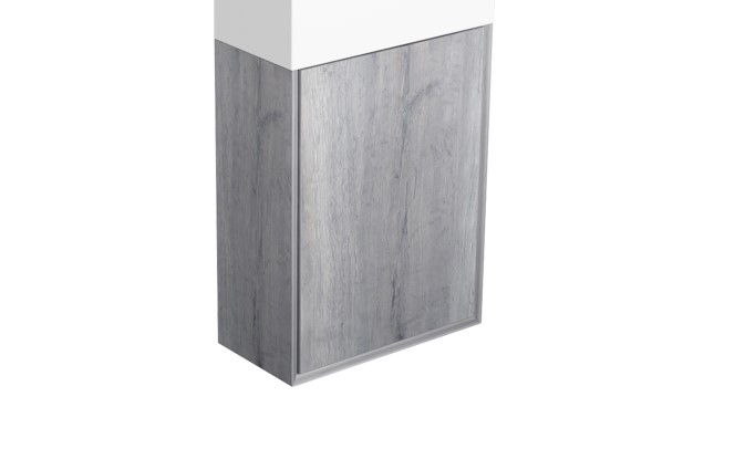 Simas Agile Szafka wisząca z drzwiami do umywalki AG20 40x20x52 cm barrique AGM20
