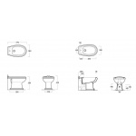 Simas Arcade Bidet Stojący AR823/AR 823