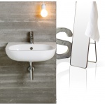 Simas E-Line Umywalka Ścienna/Stawiana na postumencie 65x47cm EL05/EL 05