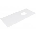 Simas Folio Blat ceramiczny z bocznym otworem odwracany prostokątny 120x51x0,8 cm biały FO12L