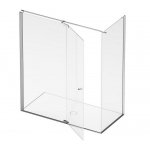 Simas Kabina prysznicowa W-IN szkło bezbarwne 0,8 cm drzwi z prawej 140x70x200 cm WB1470D