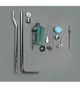 Simas Mechanizm spłukujący z rurą do zbiornika WC chrom R01/R 01