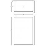 Simas Ścianka prysznicowa Walk-In prawostronna szkło przezroczyste 140x70/80x200 cm WP14D