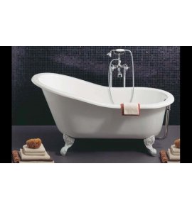 Simas Vasche de bagno Wanna żelazna emalia na zewnątrz i wewnątrz 153x76cm 30100