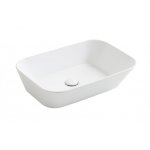 Simas Wave Umywalka stawiana na blat prostokątna 60x42x16,5 cm biały WA04