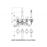 STEINBERG SERIA 100 4-otworowa bateria wannowa / prysznicowa chrom 100 2400 / 1002400 / 100.2400