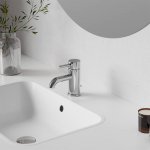 STEINBERG SERIA 100 Bateria umywalkowa z automatycznym korkiem Chrom 100.1000 / 1001000