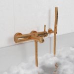 STEINBERG SERIA 100 Bateria wannowo-prysznicowa z mieszaczem 1/2” Rose Gold 100.1100.RG / 1001100RG