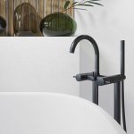 STEINBERG SERIA 100 Bateria wannowa wolnostojąca Czarny 100.1162.S / 1001162S