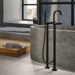 STEINBERG SERIA 100 Bateria wannowa wolnostojąca Czarny 100.1162.S / 1001162S