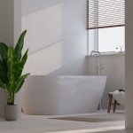 STEINBERG SERIA 100 Bateria wannowa wolnostojąca Chrom 100.1166 / 1001166