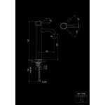STEINBERG SERIA 100 Bateria umywalkowa jednouchwytowa bez korka Czarny mat 100.1700.S / 1001700S