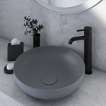 STEINBERG SERIA 100 Bateria umywalkowa jednouchwytowa bez korka Czarny mat 100.1700.S / 1001700S