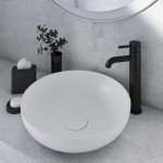 STEINBERG SERIA 100 Bateria umywalkowa jednouchwytowa bez korka Czarny mat 100.1700.S / 1001700S