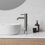 STEINBERG SERIA 100 Bateria umywalkowa jednouchwytowa z korkiem Chrom 100.1705 / 1001705