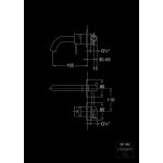 STEINBERG SERIA 100 Bateria umywalkowa jednouchwytowa podtynkowa Chrom 100.1801 / 1001801