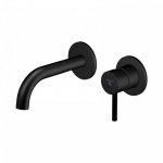 STEINBERG SERIA 100 Bateria umywalkowa jednouchwytowa podtynkowa element zewnętrzny Czarny mat 100.1804.3.S / 10018043S