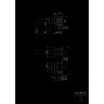 STEINBERG SERIA 100 Bateria umywalkowa jednouchwytowa podtynkowa element zewnętrzny Czarny mat 100.1804.3.S / 10018043S