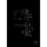 STEINBERG SERIA 100 Bateria umywalkowa jednouchwytowa podtynkowa Chrom 100.1816 / 1001816
