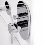 STEINBERG SERIA 100 Bateria wannowo-natryskowa podtynkowa element zewnętrzny Chrom 100.2103.3 / 10021033