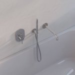 STEINBERG SERIA 100 Bateria wannowo-natryskowa podtynkowa element zewnętrzny Chrom 100.2103.3 / 10021033