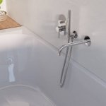 STEINBERG SERIA 100 Bateria wannowo-natryskowa podtynkowa element zewnętrzny Chrom 100.2103.3 / 10021033