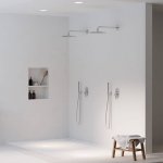 STEINBERG SERIA 100 Bateria wannowo-natryskowa podtynkowa element zewnętrzny Chrom 100.2103.3 / 10021033