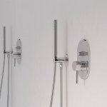 STEINBERG SERIA 100 Bateria wannowo-natryskowa podtynkowa element zewnętrzny Chrom 100.2103.3 / 10021033