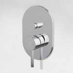 STEINBERG SERIA 100 Bateria wannowo-natryskowa podtynkowa element zewnętrzny Chrom 100.2103.3 / 10021033